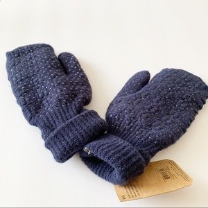 Field & Stream Cozy Cabin Navy Knit Gloves NWT